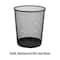 Mind Reader 4.5gal. Black Metal Mesh Waste Paper Basket, 3ct.